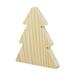 Handmade Wood Christmas Tree Cutout Unfinished Freestanding Sanded Paintable and Ready to Paint for Crafts and Decoration