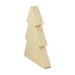 Handmade Wood Christmas Tree Cutout Unfinished Freestanding Sanded Paintable and Ready to Paint for Crafts and Decoration