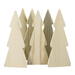Handmade Wood Christmas Tree Cutout Unfinished Freestanding Sanded Paintable and Ready to Paint for Crafts and Decoration