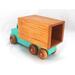This handmade wooden toy truck is a box truck or moving van, painted in your choice of several colors. The wheels and body of the truck are finished with shellac.