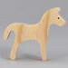 Handmade wooden toy horse cutout, perfect for children's playtime collection. Freestanding and stackable, ready to paint or customize. Endless possibilities for imaginative play, from farm scenes to towering animal creations.