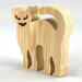 Halloween Cat Cutout, Handmade, Unfinished, Freestanding, and Ready to Paint, Wood Animal From My Snazzy Spooks Collection