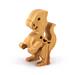 Wooden baby dinosaur figurine from My Buddies Dinos collection. Handmade with select grade hardwoods and finished with mineral oil and beeswax
