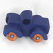 Toy Pickup Truck With Fat Fenders HandA handmade wooden toy pickup truck with large fenders, painted in nontoxic navy blue and metallic sapphire blue and finished with non-marring amber shellac on the wheels.made and Painted Navy Blue