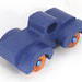 Toy Pickup Truck With Fat Fenders HandmA handmade wooden toy pickup truck with large fenders, painted in nontoxic navy blue and metallic sapphire blue and finished with non-marring amber shellac on the wheels.ade and Painted Navy Blue