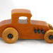 Handmade Wood To Car 1927 T-Coupe Hot Rod Hand Finished With Amber Shellac And Trimmed With Black Acrylic Paint