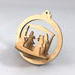 Nativity 3D Christmas Tree Ornament, Handmade and Finished In The USA