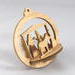 Nativity 3D Christmas Tree Ornament, Handmade and Finished In The USA