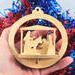 Nativity 3D Christmas Tree Ornament, Handmade and Finished In The USA