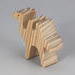 Handmade unfinished wood toy camel from the Itty Bitty Animal Collection sanded smooth and ready to paint. Ideal for kids' crafts or toys, this freestanding camel can be stacked with similar toys for a playful experience.