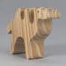 Handmade unfinished wood toy camel from the Itty Bitty Animal Collection sanded smooth and ready to paint. Ideal for kids' crafts or toys, this freestanding camel can be stacked with similar toys for a playful experience.