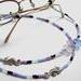 Seahorse and sea glass eyeglass chain