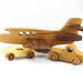 Handmade wooden toy airplane/airliner made from select-grade hardwoods such as oak, walnut, and birch. It is sized for use with the toy vehicles in my Play Pal Collection.