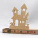 Halloween Haunted House Cutout Handmade, Unpainted, Freestanding for Halloween Crafts, Decoration or Toys, Larger Sizes Available