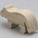 Toy Tiger Cutout Handmade Unfinished Unpainted, Freestanding Stackable From My Itty Bitty Animal Collection Collection