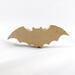 Halloween Bat Cutout, Handmade Unfinished, Unpainted, Freestanding Halloween Decoration for Crafts or Toys, Wood Animal Shape