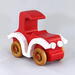 Wooden Toy Car Classic Vintage Style Coupe Painted Bright Red And White With Nonmaring Amber Shellac Wheels From My Bad Bob's Custom Motors Collection