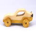 Wood Toy Car, Handmade Sport Coupe Finished with Two-Tone Clear and Amber Shellac, From My Speedy Wheels Collection
