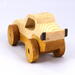Wood Toy Car, Handmade Sport Coupe Finished with Two-Tone Clear and Amber Shellac, From My Speedy Wheels Collection
