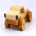 Wood Toy Car, Handmade Sport Coupe Finished with Two-Tone Clear and Amber Shellac, From My Speedy Wheels Collection