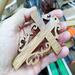 Christian Cross Fretwork Christmas Tree Ornament Handmade and Finished