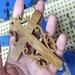 Christian Cross Fretwork Christmas Tree Ornament Handmade and Finished