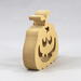 Halloween Jack-O-Lantern Pumpkin Cutout Handmade Unpainted Freestanding For Decor or Toys From My Snazzy Spooks Collection