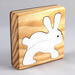 Wood Puzzle Bunny Rabbit, Handmade from Select Grade Hardwood and Hand Painted. Animal Puzzle From My Puzzle Pals Collection