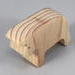 Handmade wooden bull toy cutout unpainted and ready to paint. It is free standing and stackable. From my Itty Bitty Animal Collection.