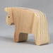 Handmade wooden bull toy cutout unpainted and ready to paint. It is free standing and stackable. From my Itty Bitty Animal Collection.