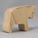 Handmade wooden bull toy cutout unpainted and ready to paint. It is free standing and stackable. From my Itty Bitty Animal Collection.
