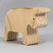 Handmade wooden bull toy cutout unpainted and ready to paint. It is free standing and stackable. From my Itty Bitty Animal Collection.