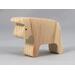 Handmade wooden bull toy cutout unpainted and ready to paint. It is free standing and stackable. From my Itty Bitty Animal Collection.