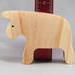 Handmade wooden bull toy cutout unpainted and ready to paint. It is free standing and stackable. From my Itty Bitty Animal Collection.