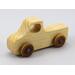 Handmade Wood Toy Pickup Truck Hand Finished With Clear And Amber Shellac With Metallic Sapphire Blue Trim From My Play Pal Collection