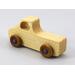 Handmade Wood Toy Pickup Truck Hand Finished With Clear And Amber Shellac With Metallic Sapphire Blue Trim From My Play Pal Collection