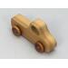 Handmade Wood Toy Pickup Truck Finished With Clear And Amber Shellac With Metallic Sapphire Blue Trim From My Play Pal Collection