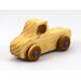 Handmade Wood Toy Pickup Truck Finished with Clear and Amber Shellac With Metallic Sapphire Blue Trim From My Play Pal Collection Made In America