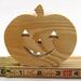 Wood Jack-o-Lantern Cutout Handmade Unpainted Freestanding  And Ready to Paint Use For Halloween Decoration Toys or Kids Crafts
