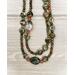 unakite semiprecious stone necklace