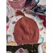 Handknit Copper Color Hat knit in Merino wool with tassel