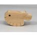Wood Sea Life Family Stacking Puzzle Handmade From Premium Grade Hardwood and Hand Finished With Clear Shellac. Animals Include a Dolphin, Crab, Seal, and Fish.