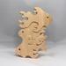 Wooden Toy Goldfish Family Stacking Puzzle Handmade From Premium Grade Hardwood and Hand Finished With Clear Shellac