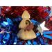 Handmade Wood Birdhouse Ornament Collectable Christmas Tree Ornament shapeed like a Christmas tree. Made from select-grade hardwoods, hand-sanded, and finished with a custom blend of oils and waxes using traditional woodworking tools.