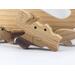 Ocean Animal Stacking Puzzle, Whale, Crabs, Octopus, Fish. Handmade from Select Grade Hardwood and Finished With Mineral Oil And Beeswax