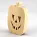 Wood Halloween Jack-o-Lantern Cutout Handmade Unfinished, Unpainted Ready to Paint Freestanding for Kids Crafts Toys Or Decoration