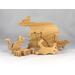 Kangaroo Family Stacking Puzzle made of select-grade hardwoods with mineral oil, beeswax, and carnauba wax finish.