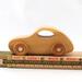 Handmade Wood Toy Car Classic In the Style Of A '57 Bug Made From Laminated Hardwood And Hand Finished With Polyurethane From My Play Pal Collection