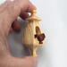 Handmade Wood Miniature Birdhouse Ornament crafted using only the finest select hardwoods and traditional woodworking tools. Each ornament is individually finished with a blend of mineral oil and beeswax to bring out the natural beauty of the wood.