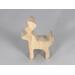 Handmade Unfinished Wood Deer Toy Cutout Reindeer Buck Stag Unpainted, Paintable Freestanding from my Itty Bitty Animal Collection